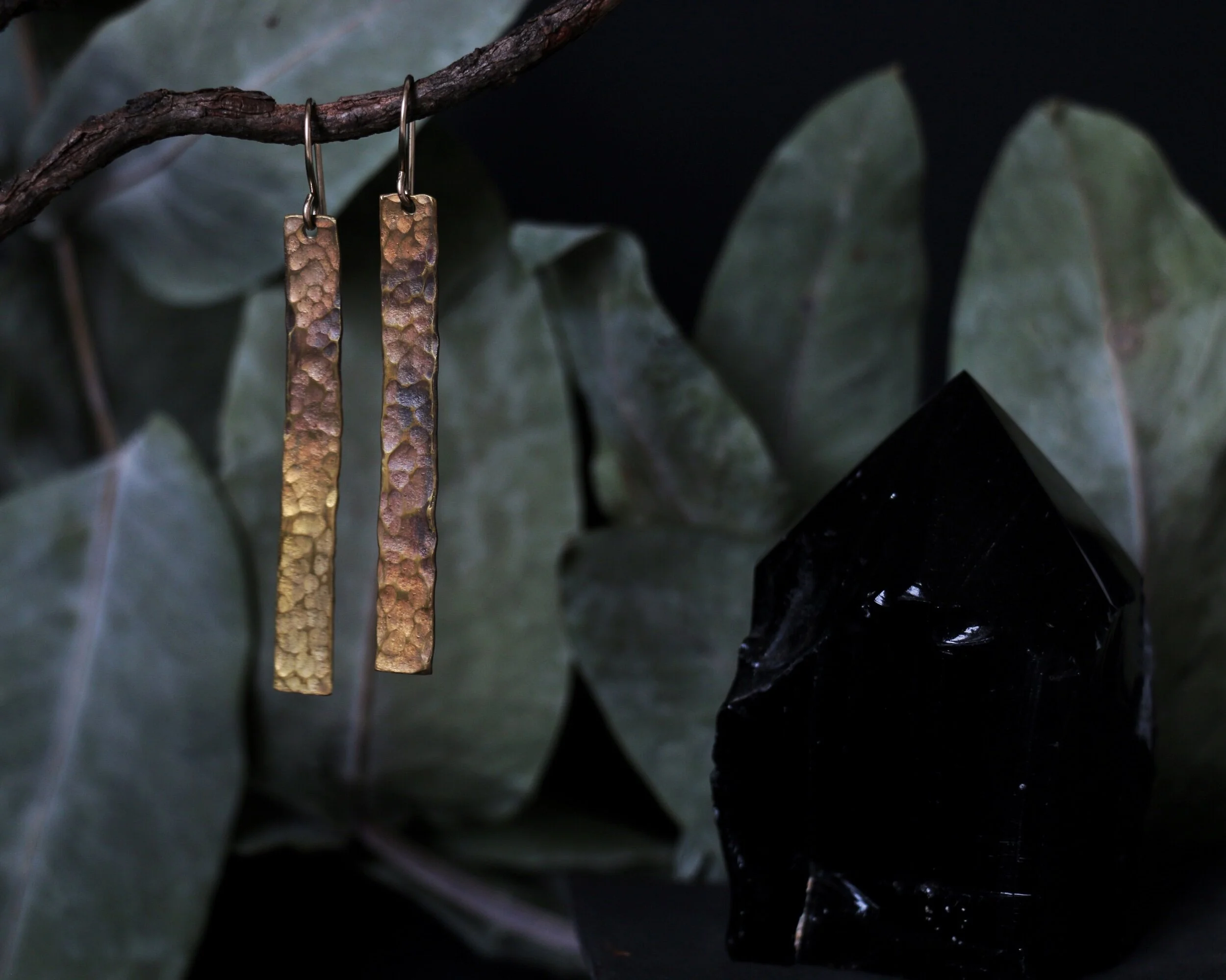 Freyja Earrings - Brass
