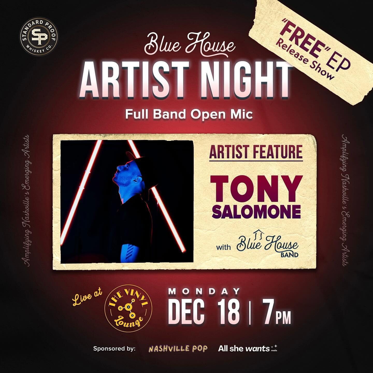 It&rsquo;s here! The final Artist Night of 2023. And who better to feature than&hellip;me, the one that makes all these posts, @tonysalomone. Have you thought to yourself, &ldquo;I would like to hear more of this guy&rsquo;s original music.&rdquo; Ye