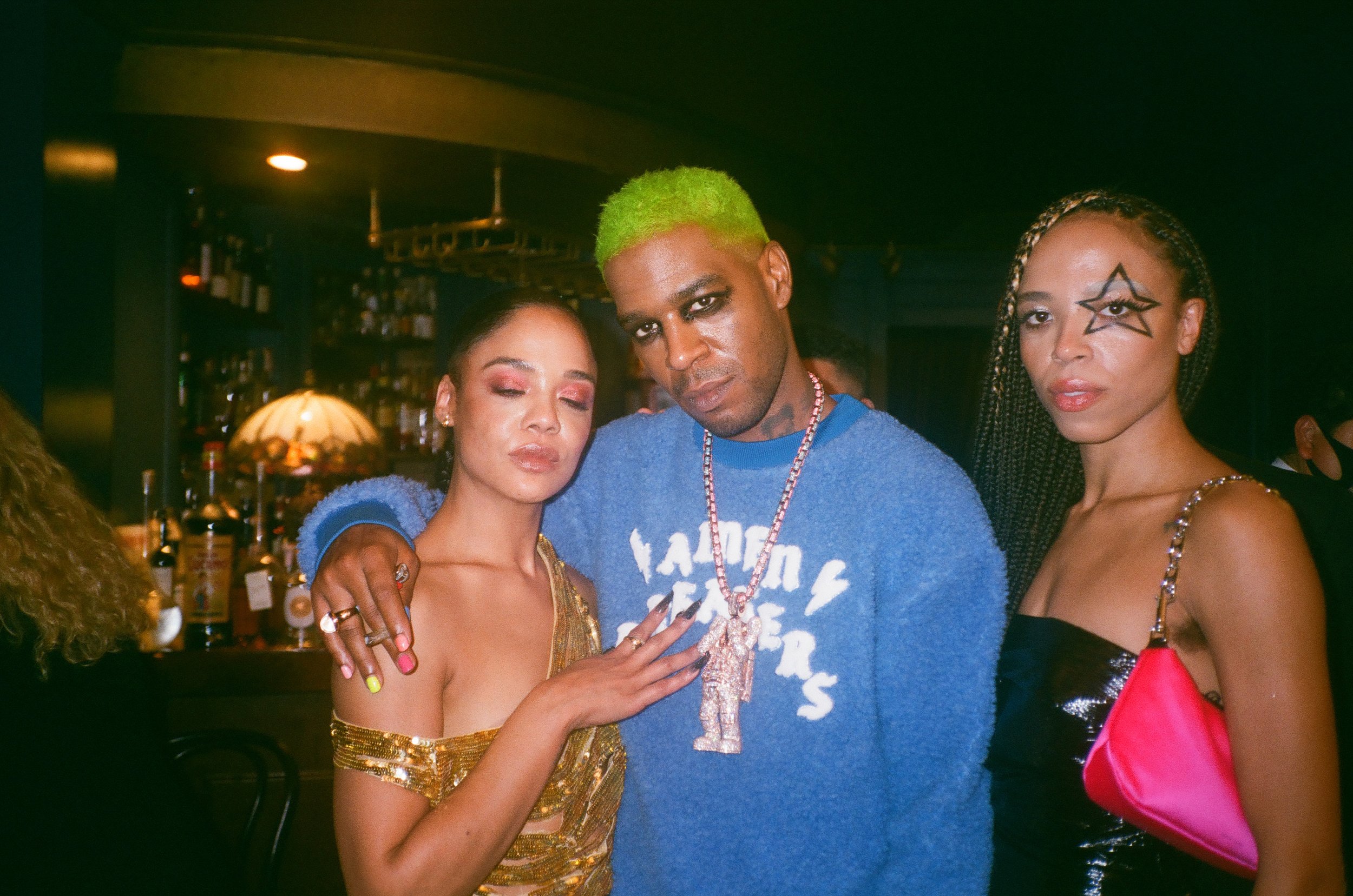Tessa Thompson, Kid Cudi, Zsela @ Virgil Abloh MET Gala after