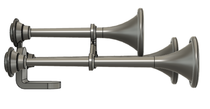 Three Trumpet Train Horn — VCG Resins by Reese