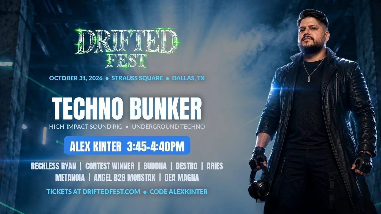 Drifted Fest 2026 Techno Bunker Lineup: Dallas's Underground Stage