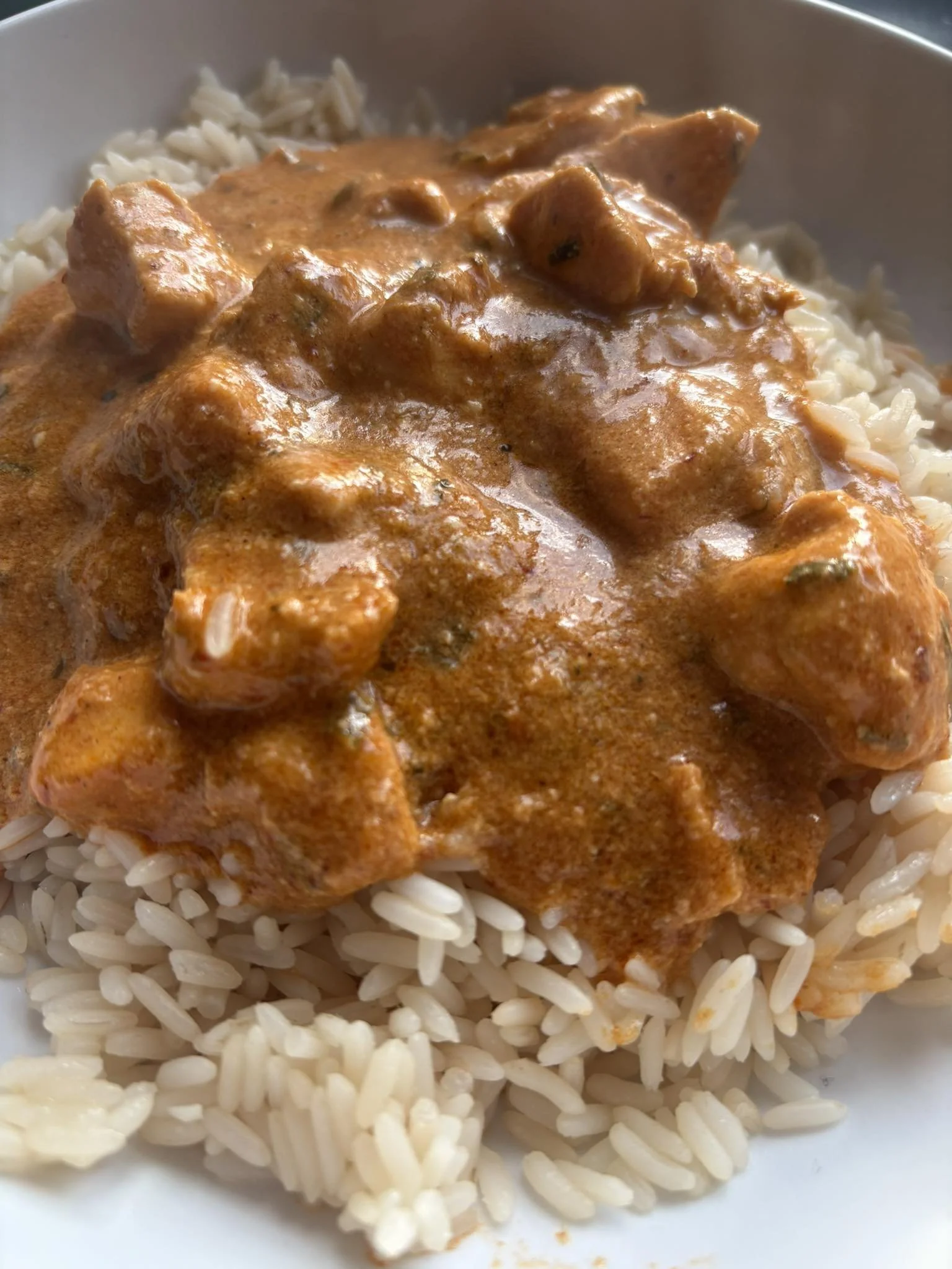Ships Chicken Curry served with Rice