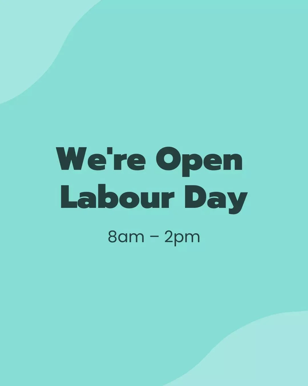 We&rsquo;ll be open this upcoming public holiday from 8am, with our kitchen closing at 1:30pm. We hope to see you then!