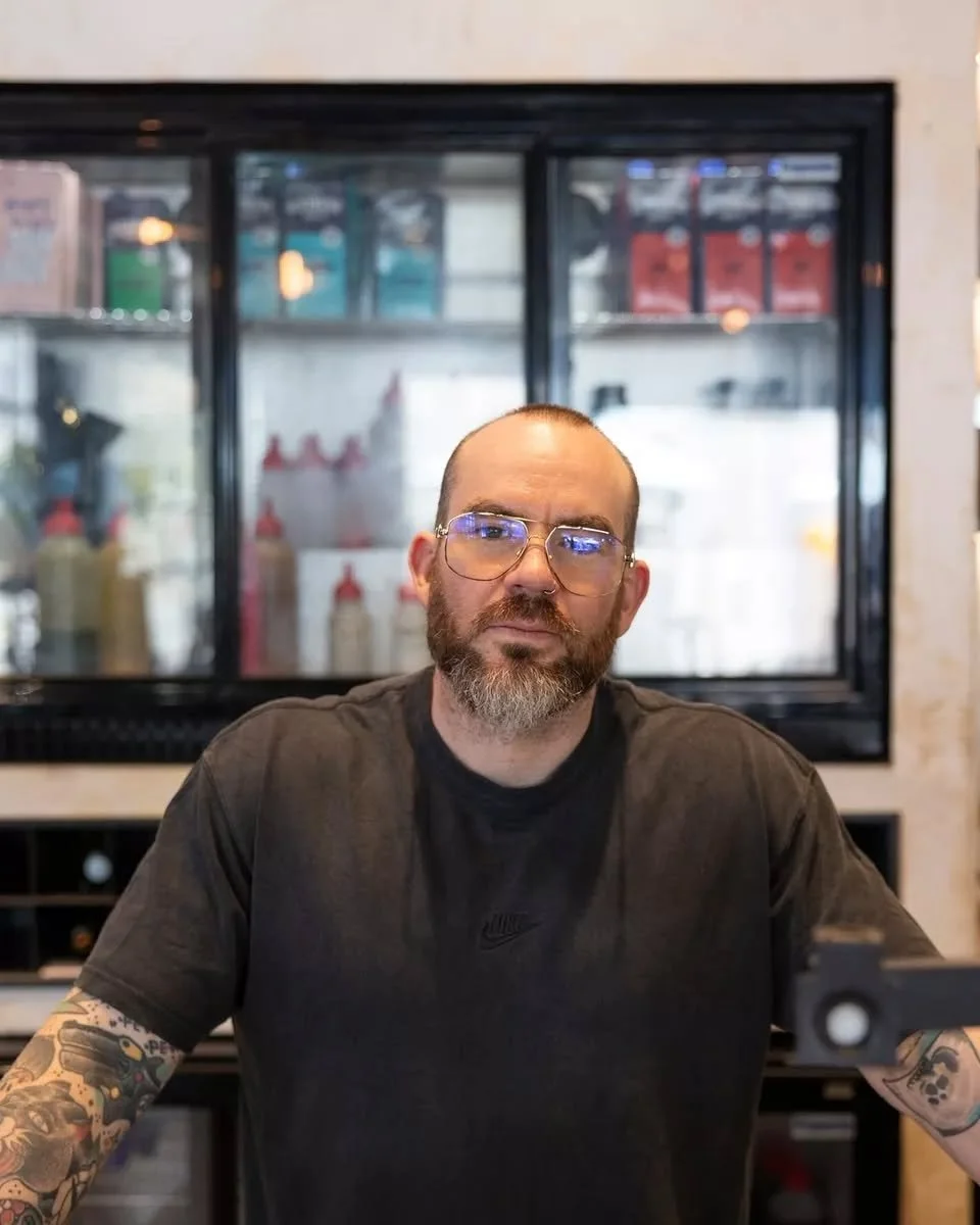 Meet the team ☕️
Mikey&rsquo;s been part of the Little Laika family since day one! He&rsquo;s behind some of the best coffees going around, made with a whole lot of love and some serious skill. Beyond the machine, Mikey plays a key role in keeping ev