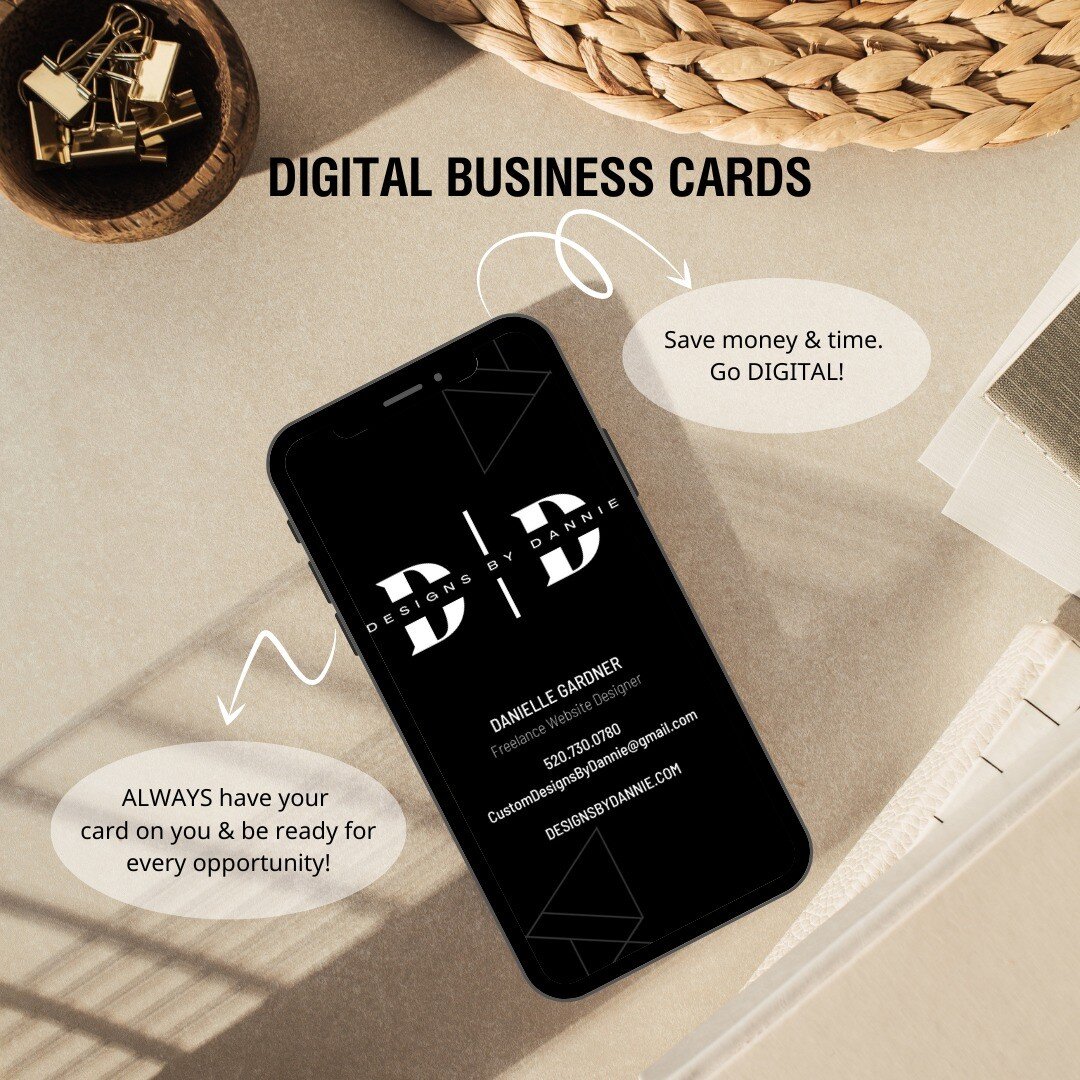 Save money by going DIGITAL! Downloadable business cards also ensure you're always prepared for the next opportunity! Printable design.

Portrait and Landscape orientation provided. Photo optional for a small additional fee.

DESIGNSBYDANNIE.COM
.
.
