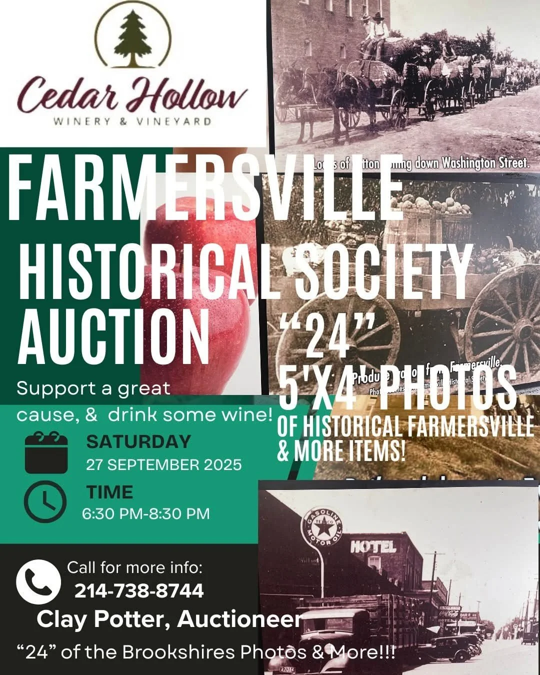Farmersville Historical Society Auction