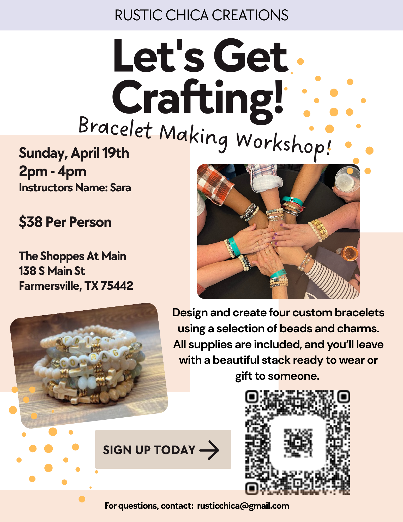 Bracelet Making Workshop