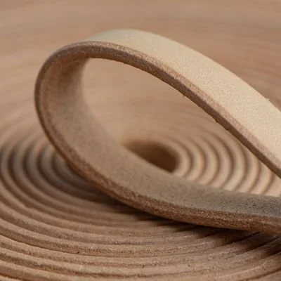 Beige Top grain leather