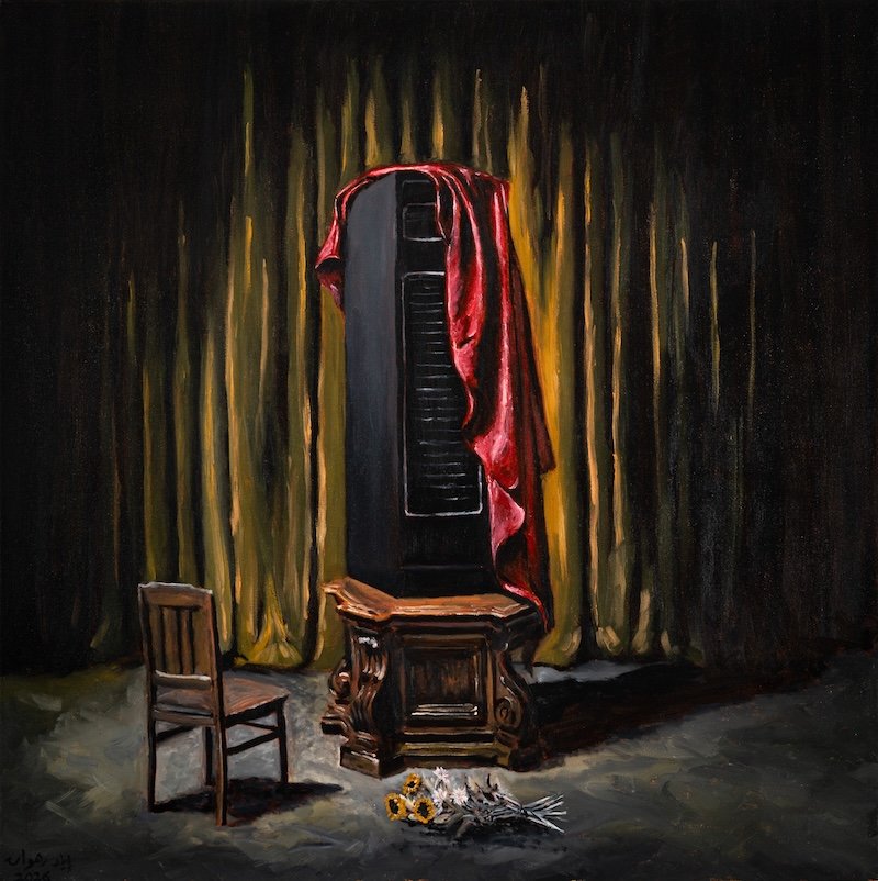 Still Life (2026).
Oil on linen.
100x100cm (39.4x39.4in)