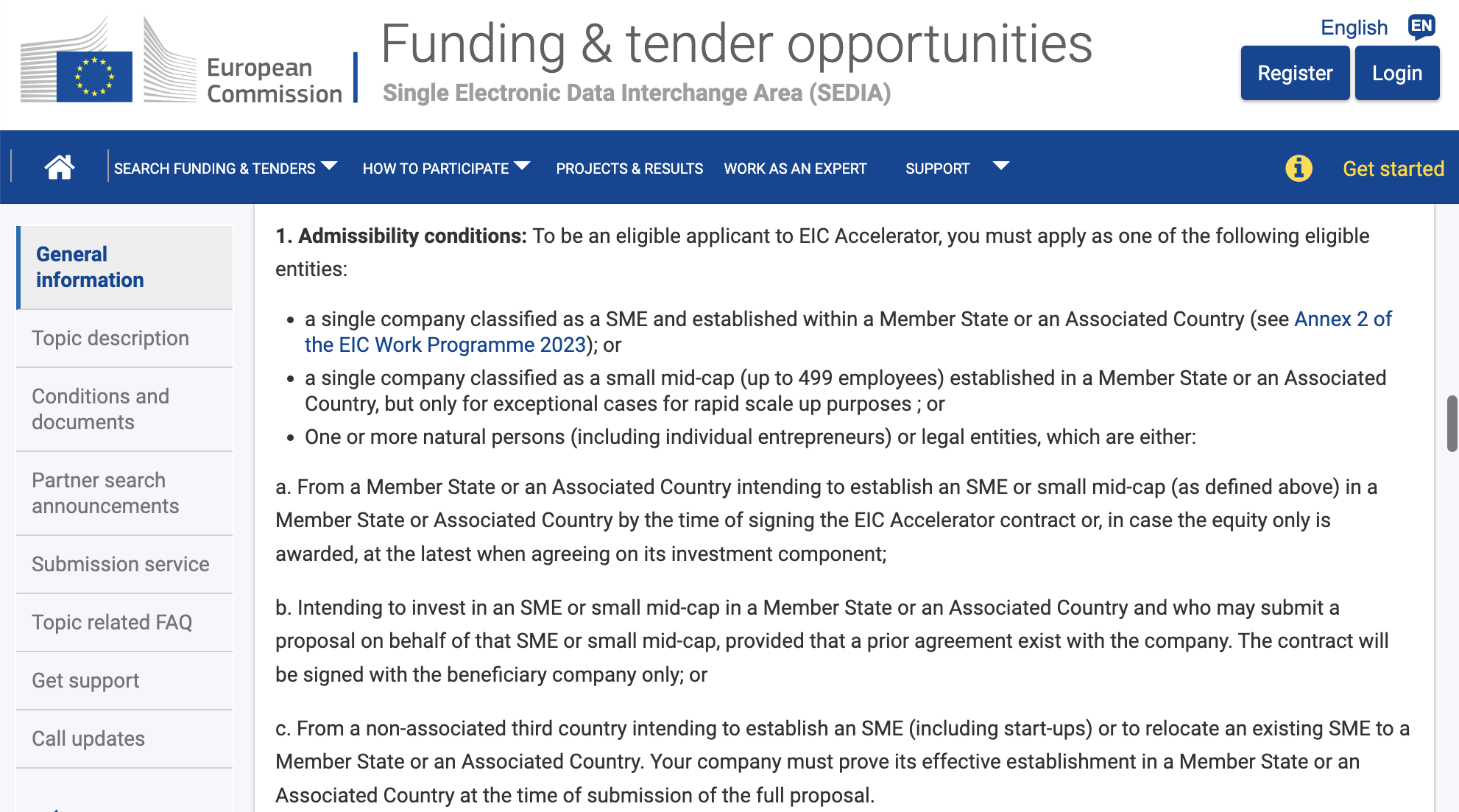 Funding & tenders