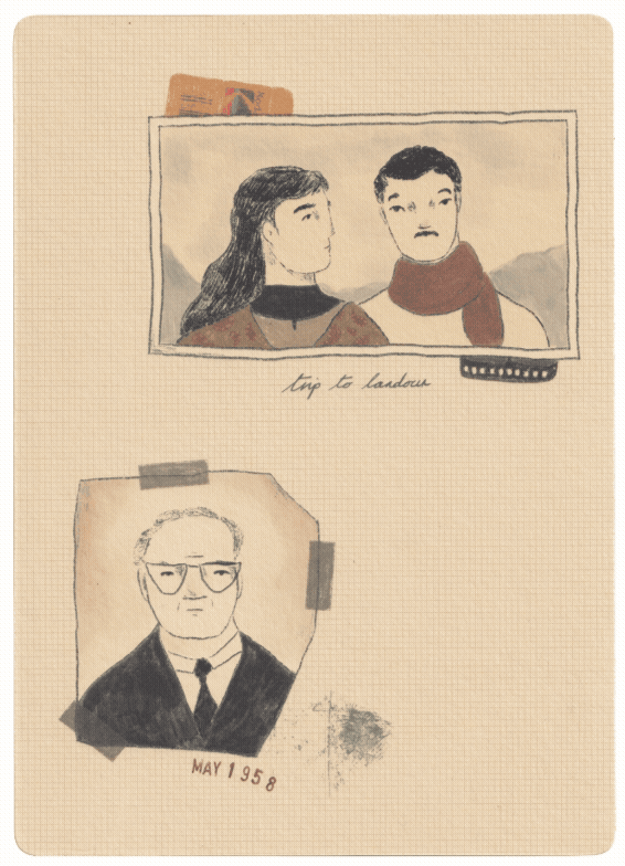 pages from a family photo album