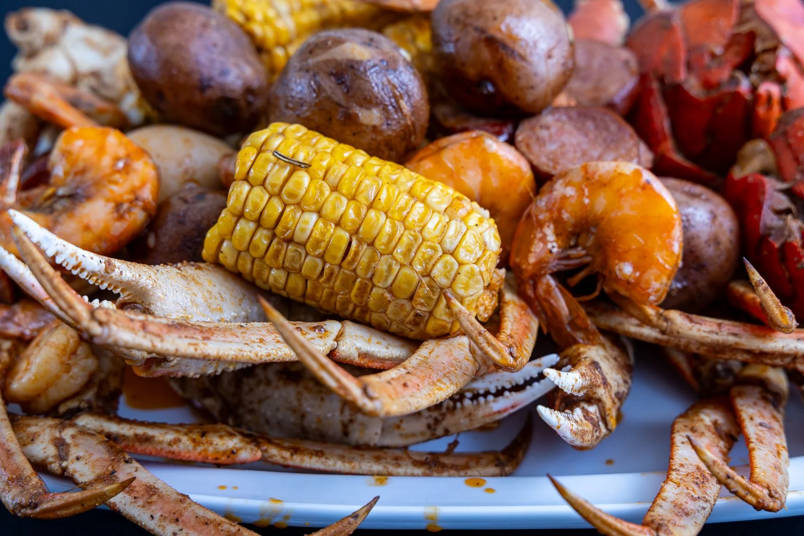 Family meal from Juicy Seafood