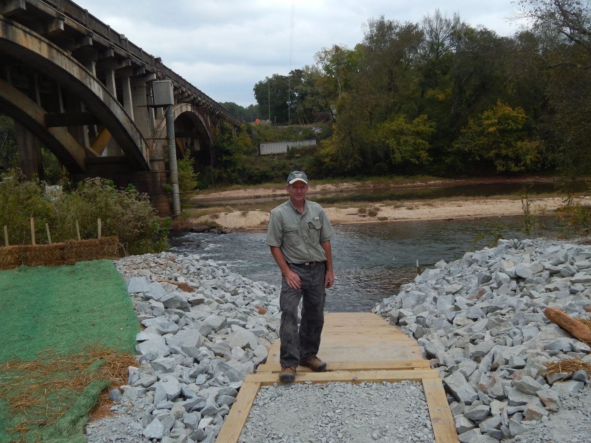 Focal Point Tree's John Shearouse at Briar's Landing Canoe Launch - a Living Memorial