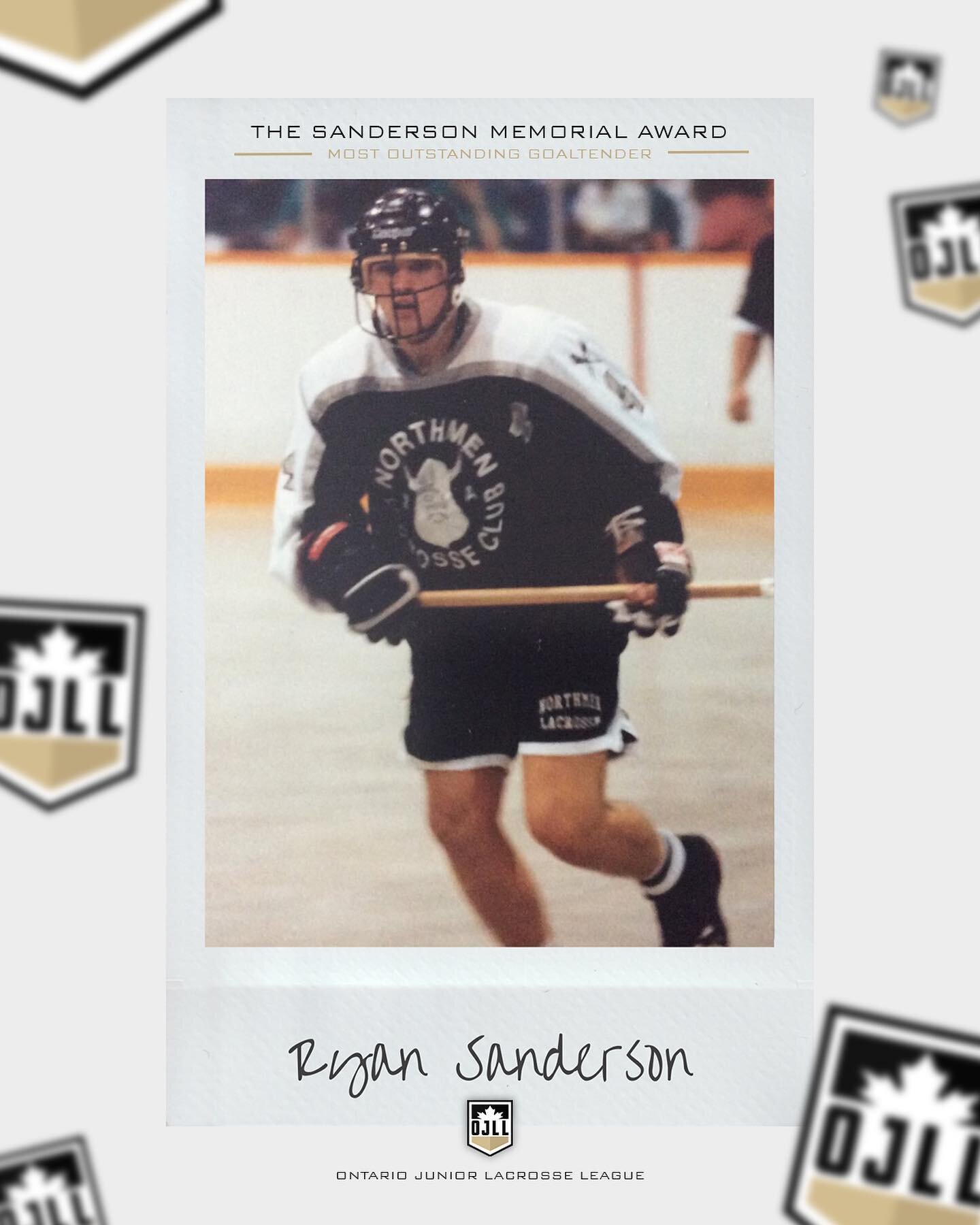 The Most Outstanding Goaltender Award honours the late Chris and Ryan Sanderson. 

Ryan Sanderson recorded 265 points in six seasons with the Junior A Northmen, playing up as a UAP. He was a three-time Minto Cup champion in 1993, 1995 and 1996.

A bo