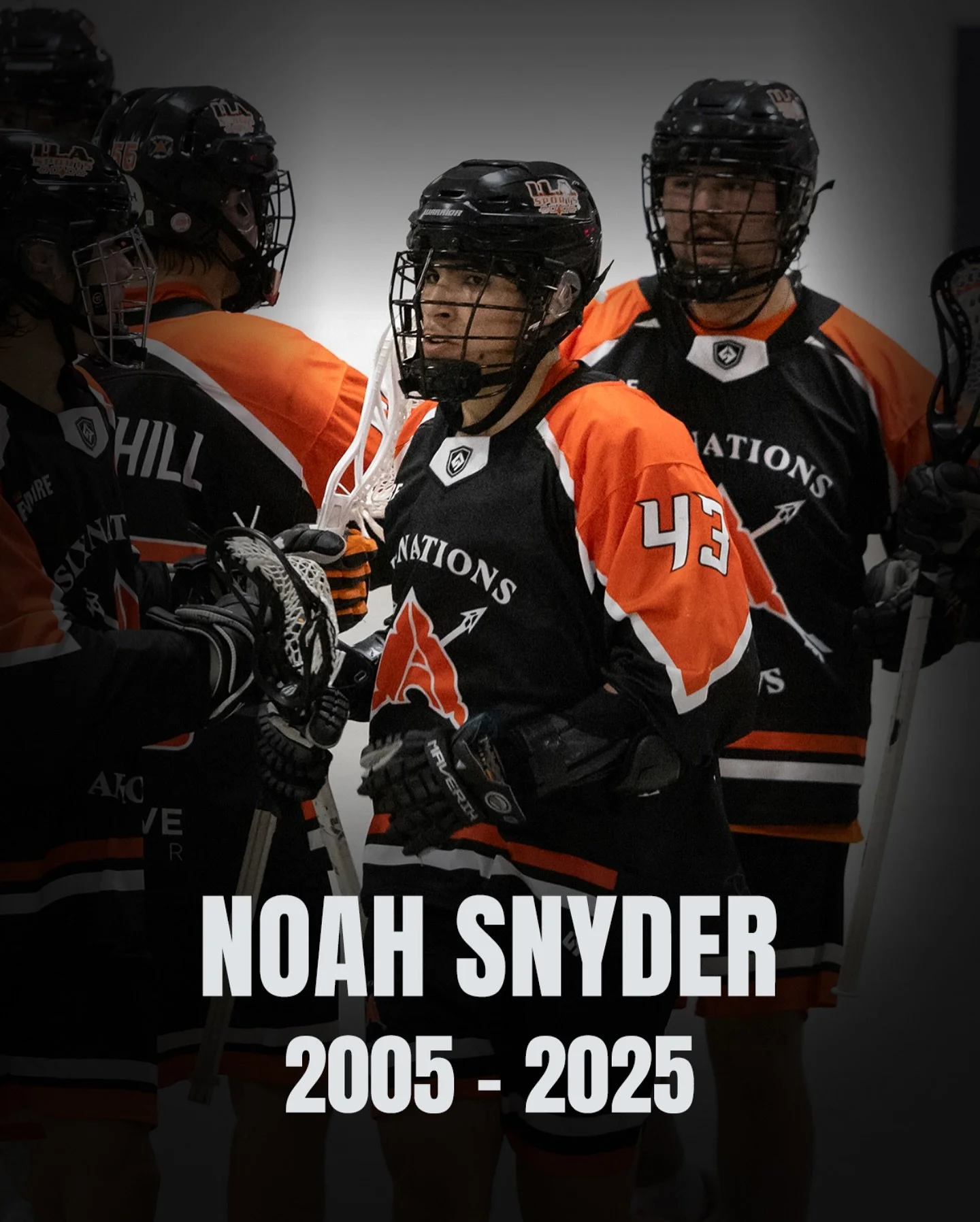 The Ontario Junior Lacrosse League is heartbroken by the loss of Noah Snyder, a proud member of the Six Nations Arrows.

We extend our deepest condolences to Noah&rsquo;s family, friends, teammates, and the entire Six Nations Arrows family during thi