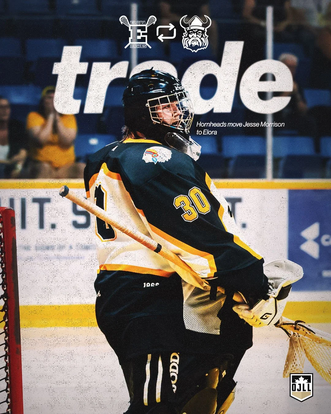 Another Tendy Trade to start off the week! 🔄

The @elorahawksjra have acquired Jesse Morrison from @jranorthmen in exchange for a pair of draft picks