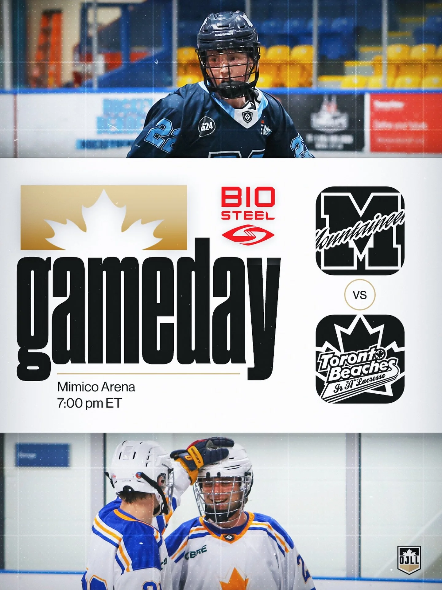 The first leg of the Crombie Cup goes tonight in Mimico, as the @mimicojralax and @beachesjra meet 🗻🌊

📍 Mimico Arena
🕗 7:00 pm