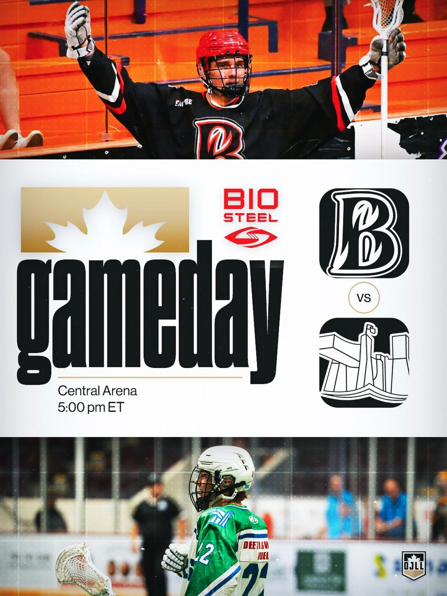 It&rsquo;s a Sunday tripleheader in the OJ, and it kicks off with @burlingtonjralax hosting @ptbojralakers in The Oven 🔥🔨

📍 Central Arena
🕔 5:00 pm