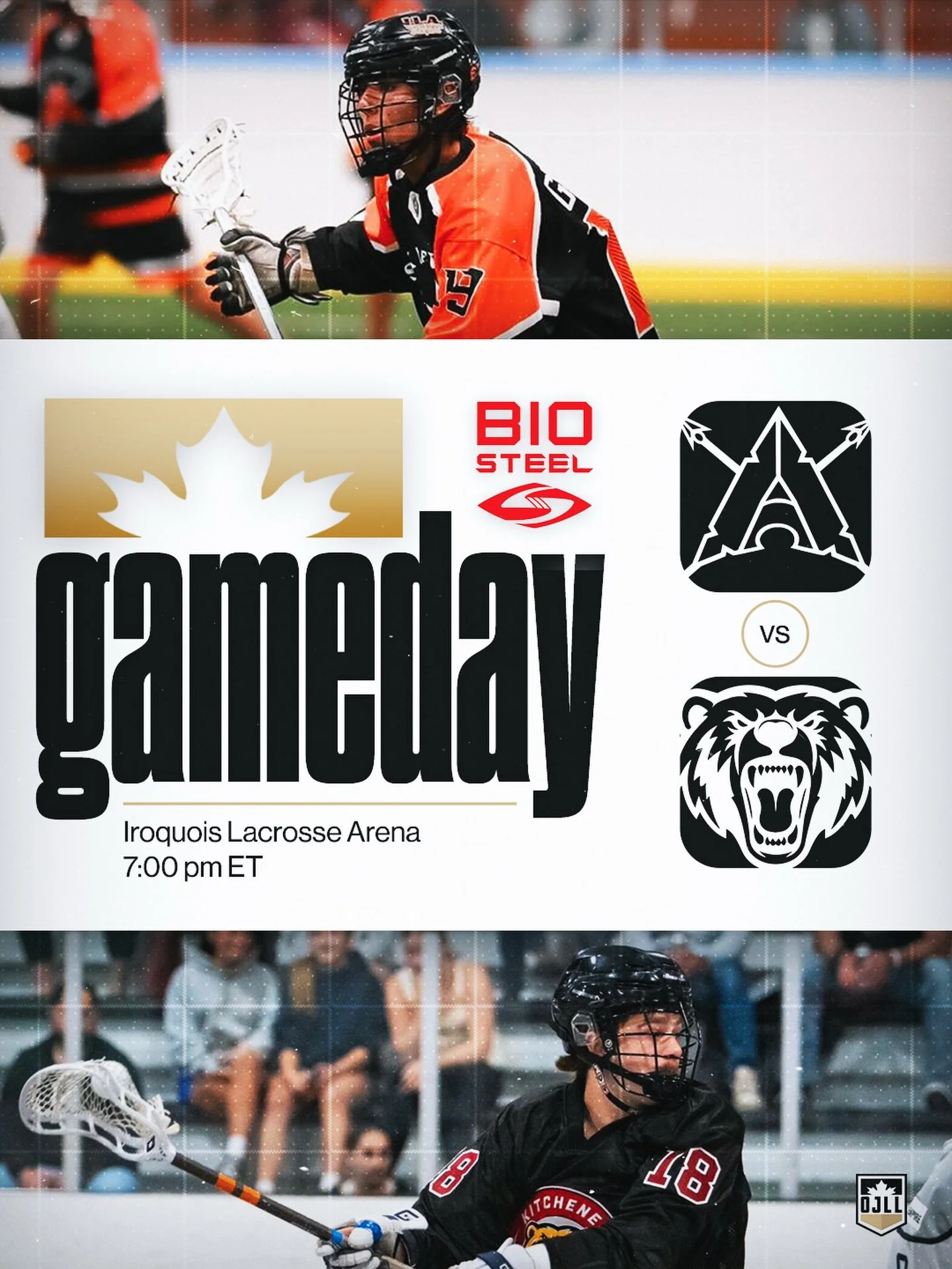 @kitchenerkodiaks look to keep their perfect start alive tonight as they head to play @sixnationsjr.a on the road

📍 Iroquois Lacrosse Arena
🕔 7:00 pm