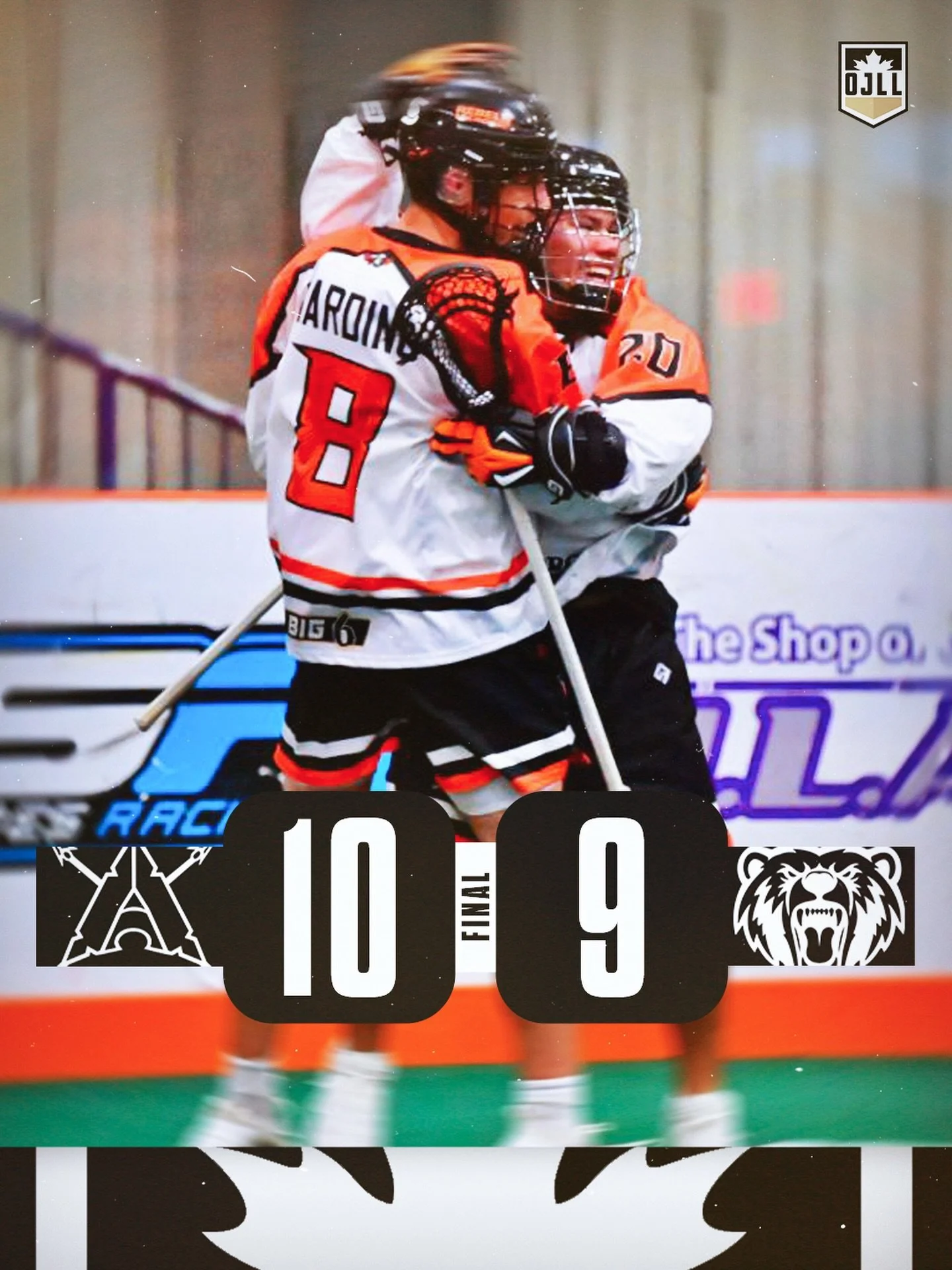 The @sixnationsjr.a take care of business at the Wrap Factory, besting Kitchener 🏹