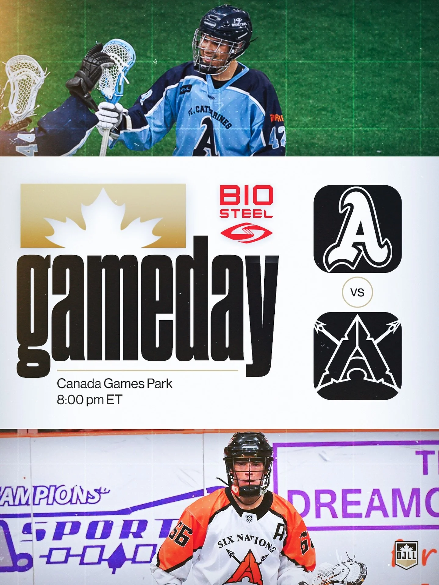 It&rsquo;s a showdown between two of the top teams in the league standings, as @sixnationsjr.a heads to @athleticsjra tonight

📍 Canada Games Park
🕗 8:00 pm