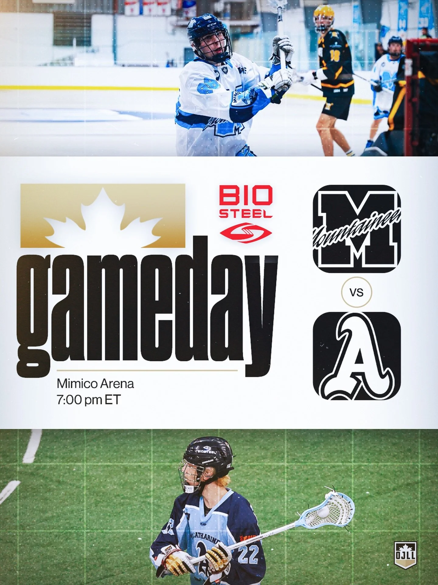 The @athleticsjra look to keep their strong start, while @mimicojralax tries to sweep its back-to-back at home

📍 Mimico Arena
🕖 7:00 pm