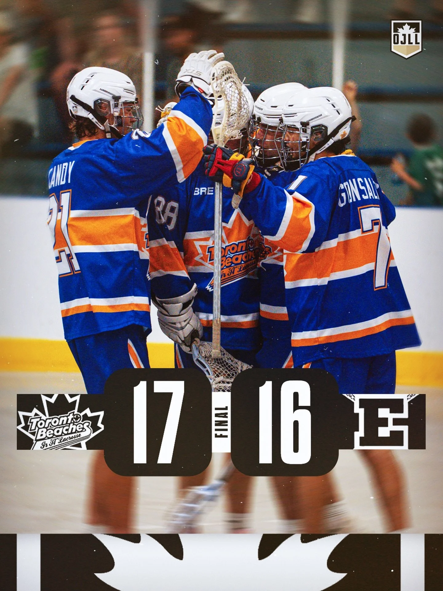 It took overtime, but the @beachesjra get it done against Elora tonight 🌊