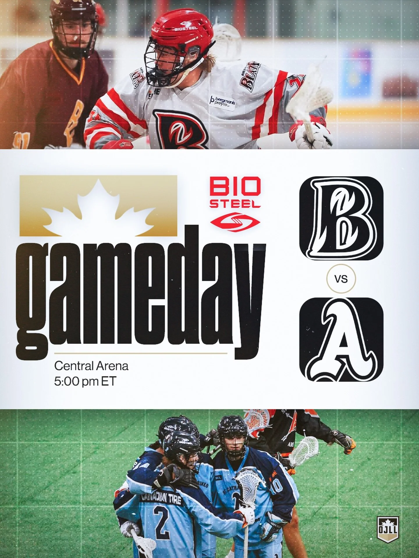 @burlingtonjralax and @athleticsjra face off in a Sunday clash in The Oven 🔥🔵

📍 Central Arena
🕔 5:00 pm