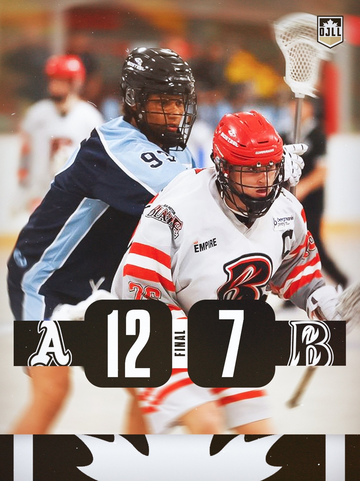 It&rsquo;s a seventh win for @athleticsjra on the year 🔵

They beat Burlington in The Oven, winning by five