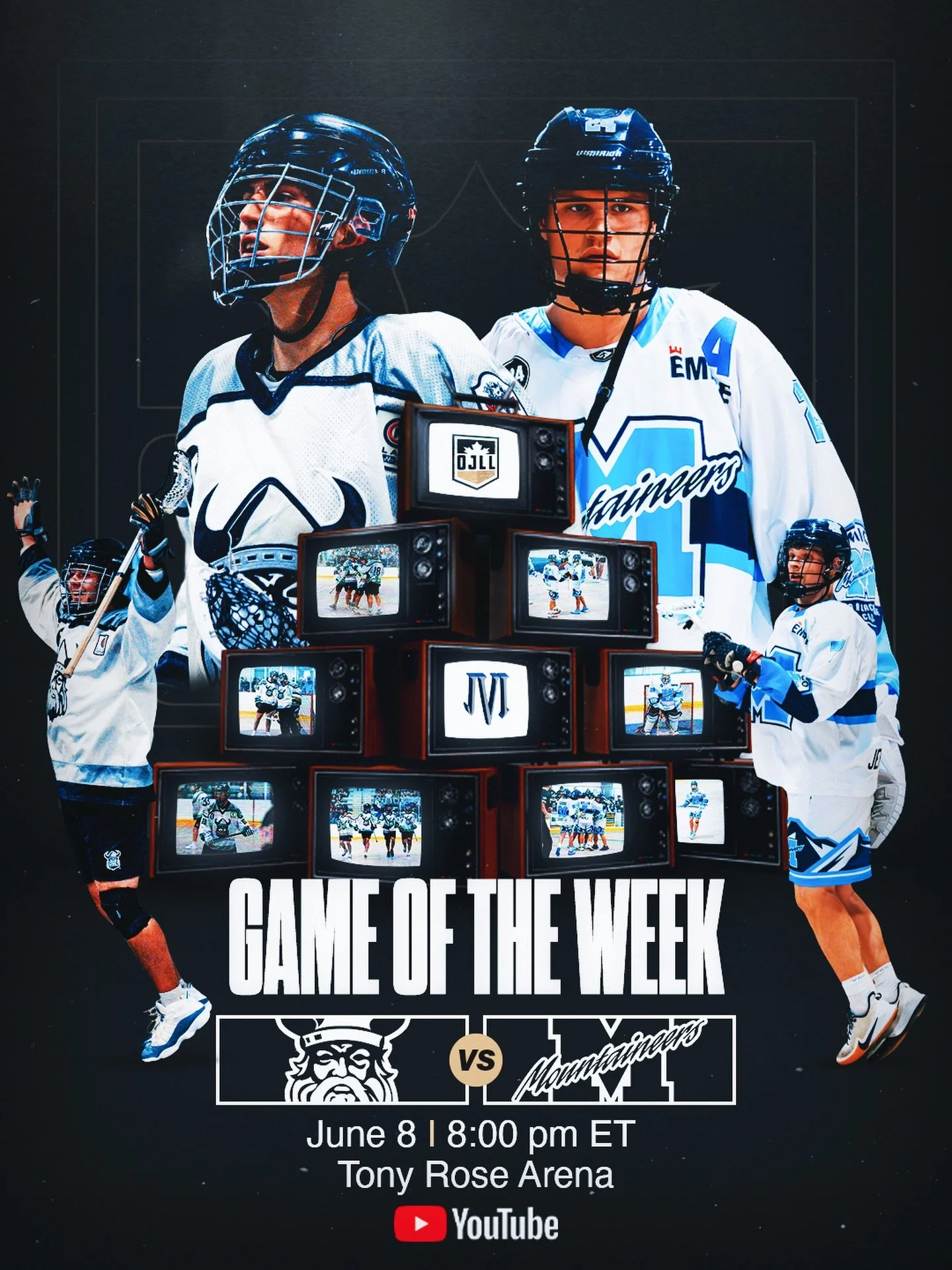 GAME OF THE WEEK 📺

@mimicojralax heads up to the Bunny Barn for a big matchup with @jranorthmen 

📍 Tony Rose Arena
🕗 8:00 pm
📺 OJLL YouTube