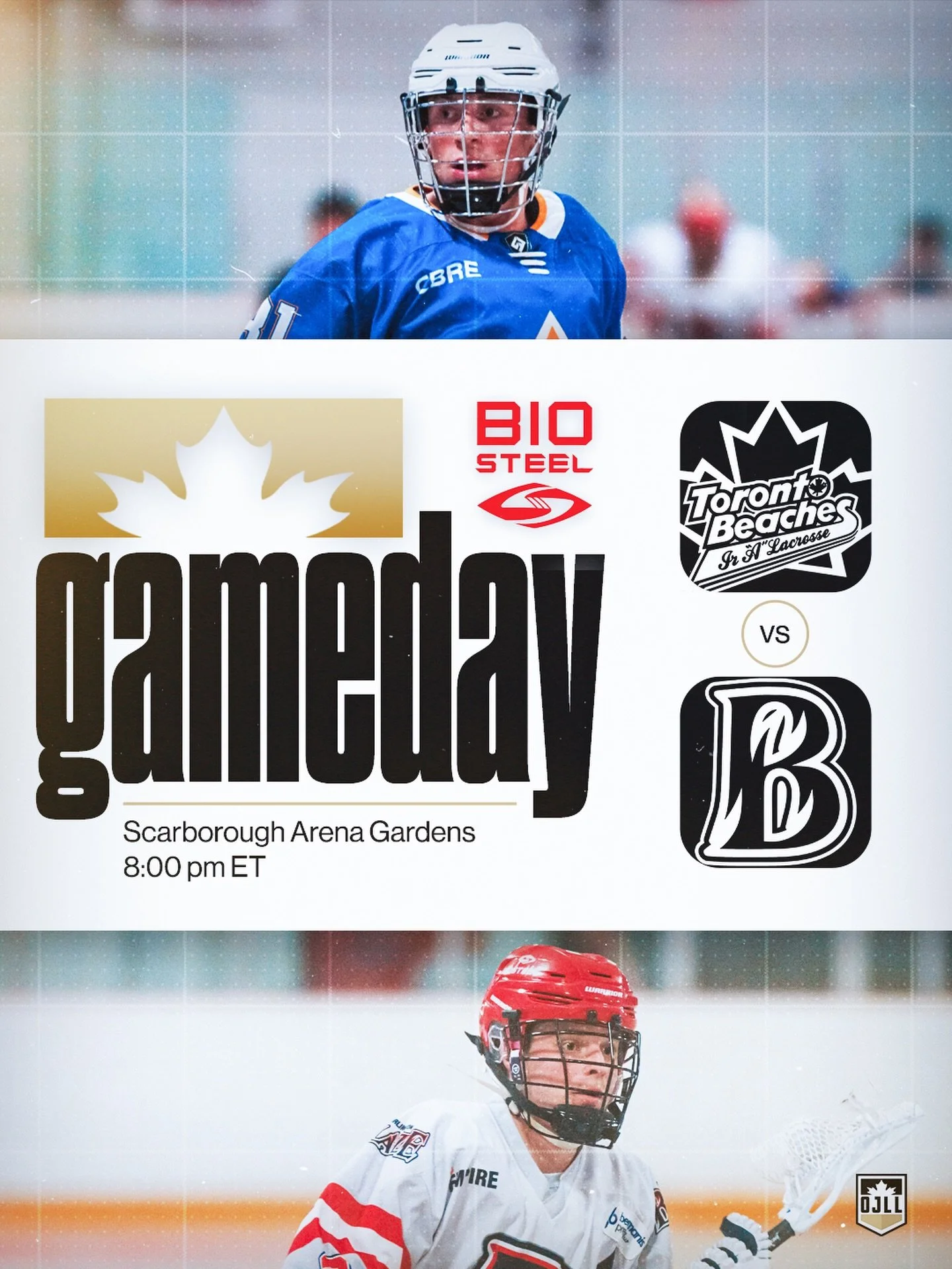 The @beachesjra and @burlingtonjralax finish up their season series tonight in The Sandbox 🌊🔥

📍 Scarborough Arena Gardens
🕗 8:00 pm