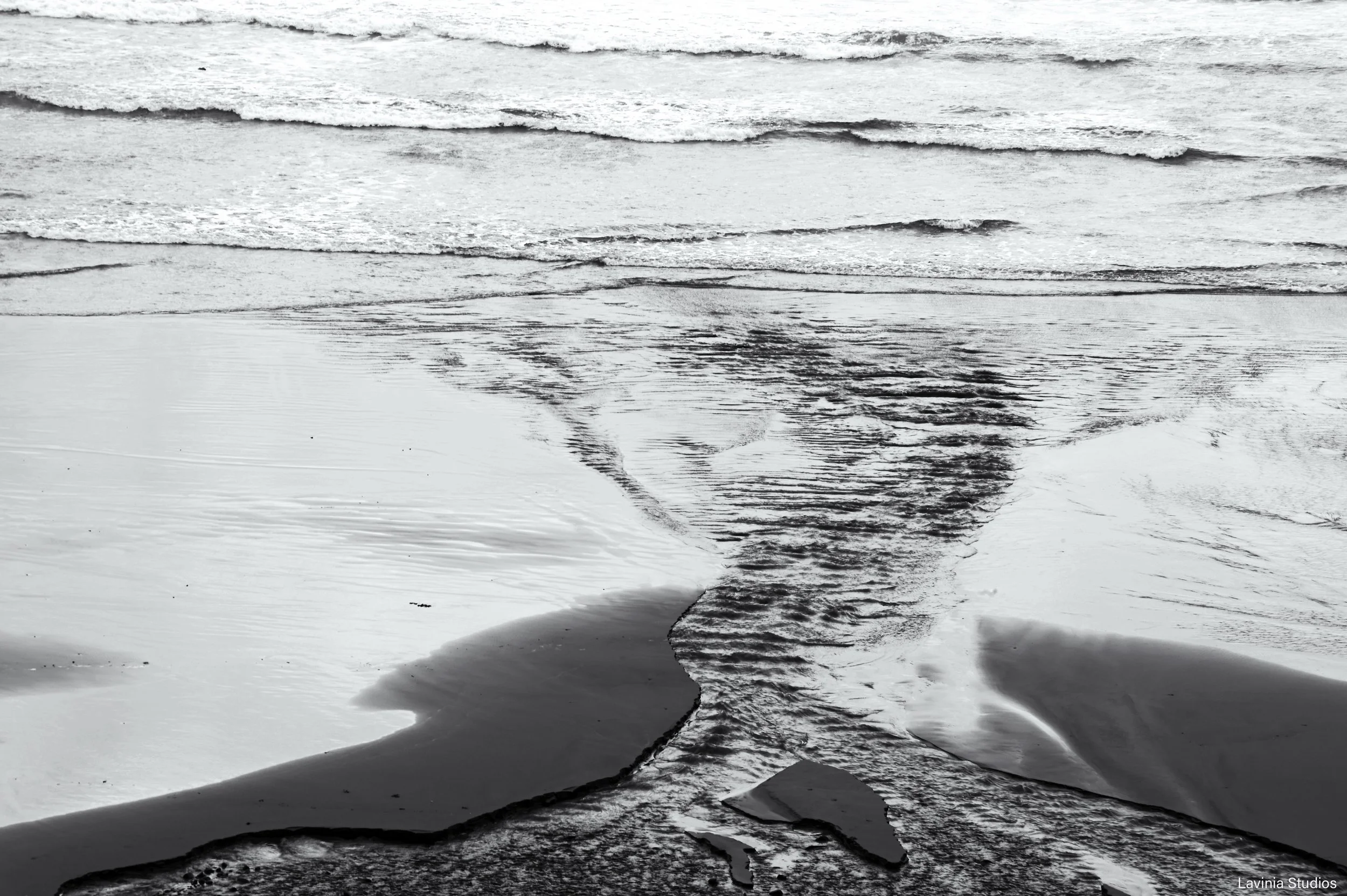Rivulet on Beach, Ecola State Park