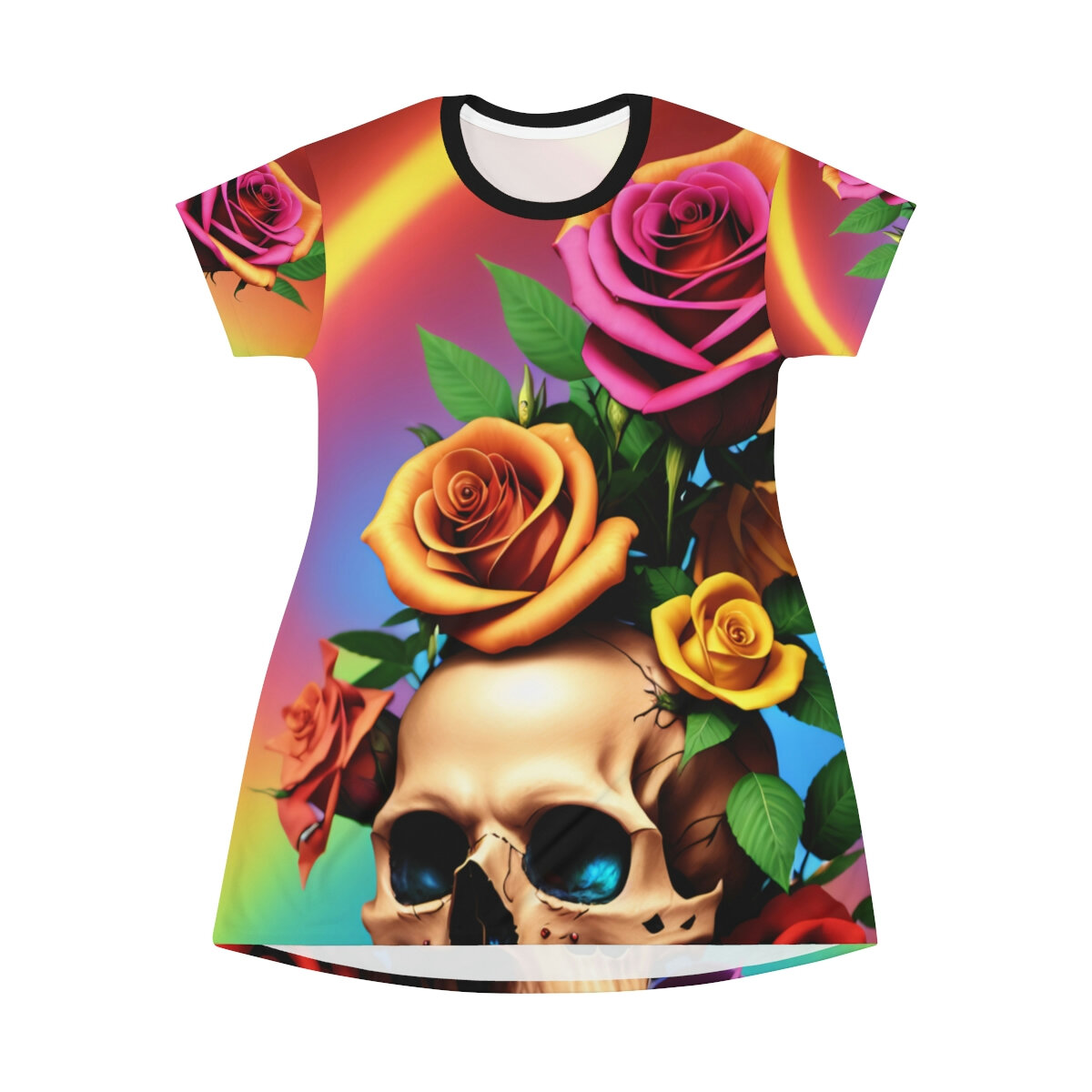 AIReal Skulls V.0.3 - T-Shirt Dress