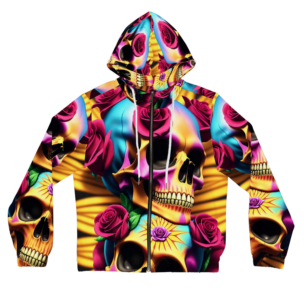 AIReal Skulls V.0.3 - Women’s Full-Zip Hoodie