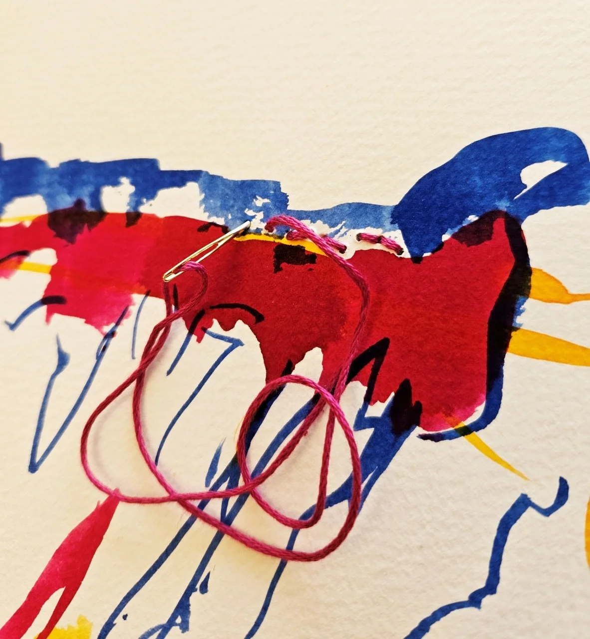 Textiel, draad en verf 