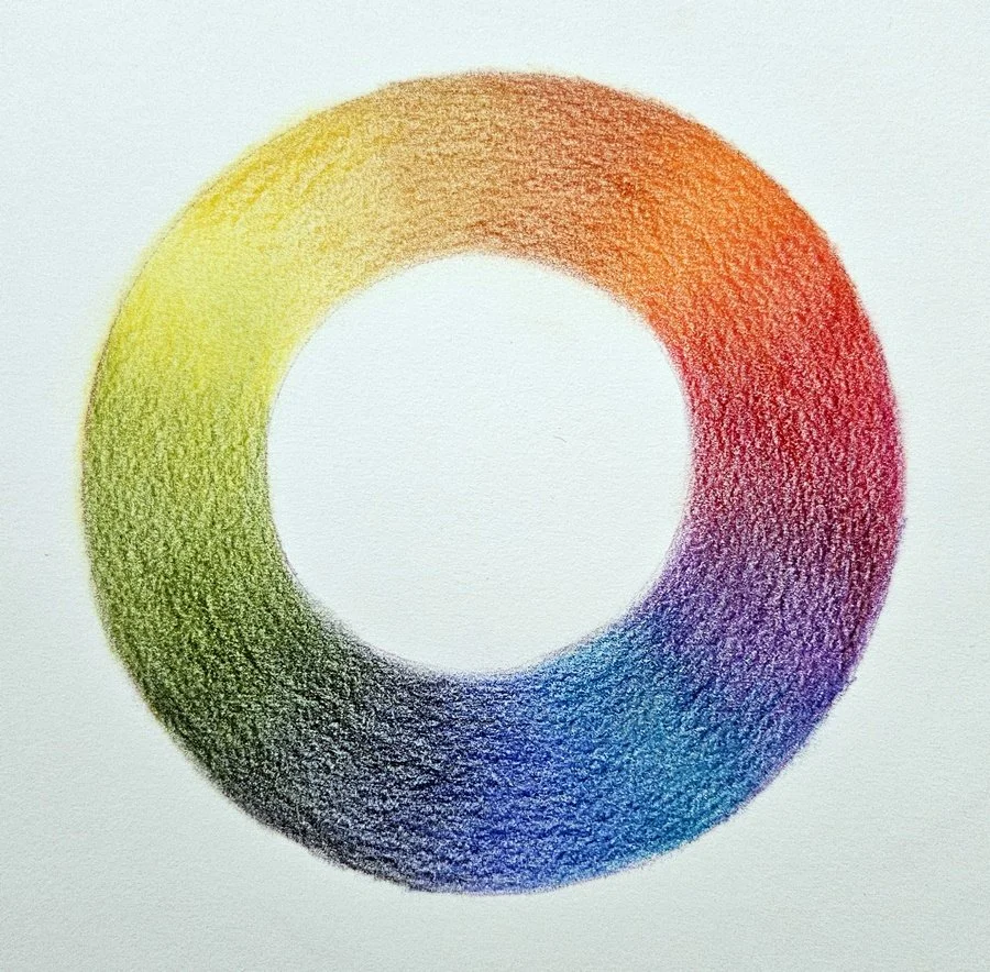 kleurencirkel met vervloeiende kleuren