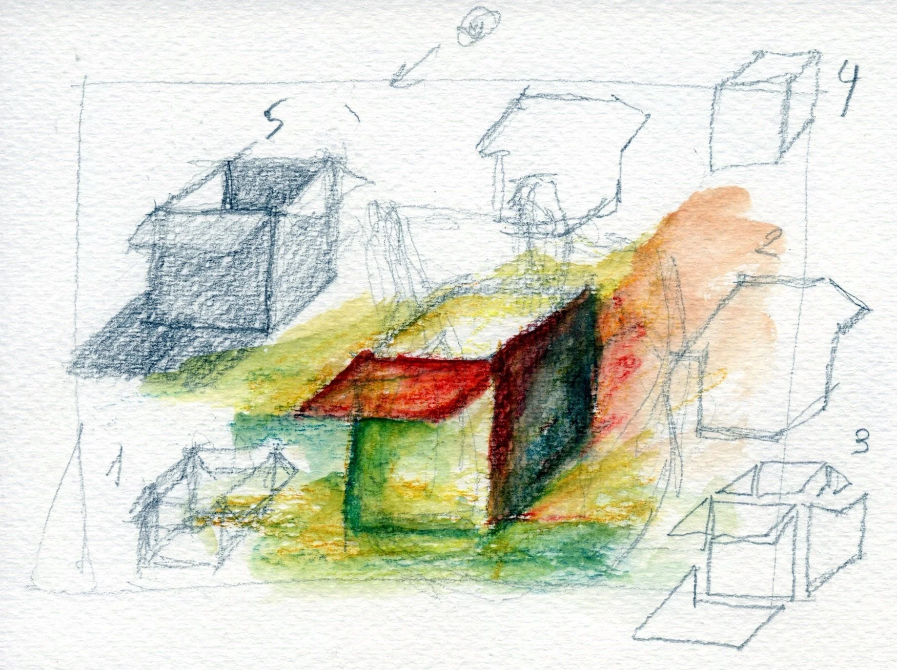 oefening met schaduw