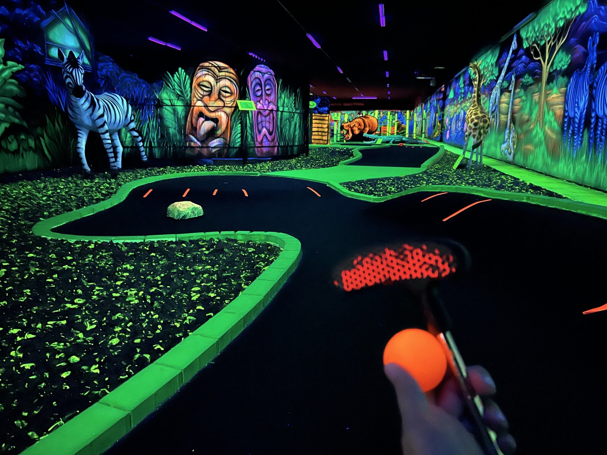 Have you tried our blacklight mini-golf course!? The adventure starts here, at Shipwreck Amusements! #cortlandny #sunycortland #cortlandcounty #cortland #dryden #drydenny