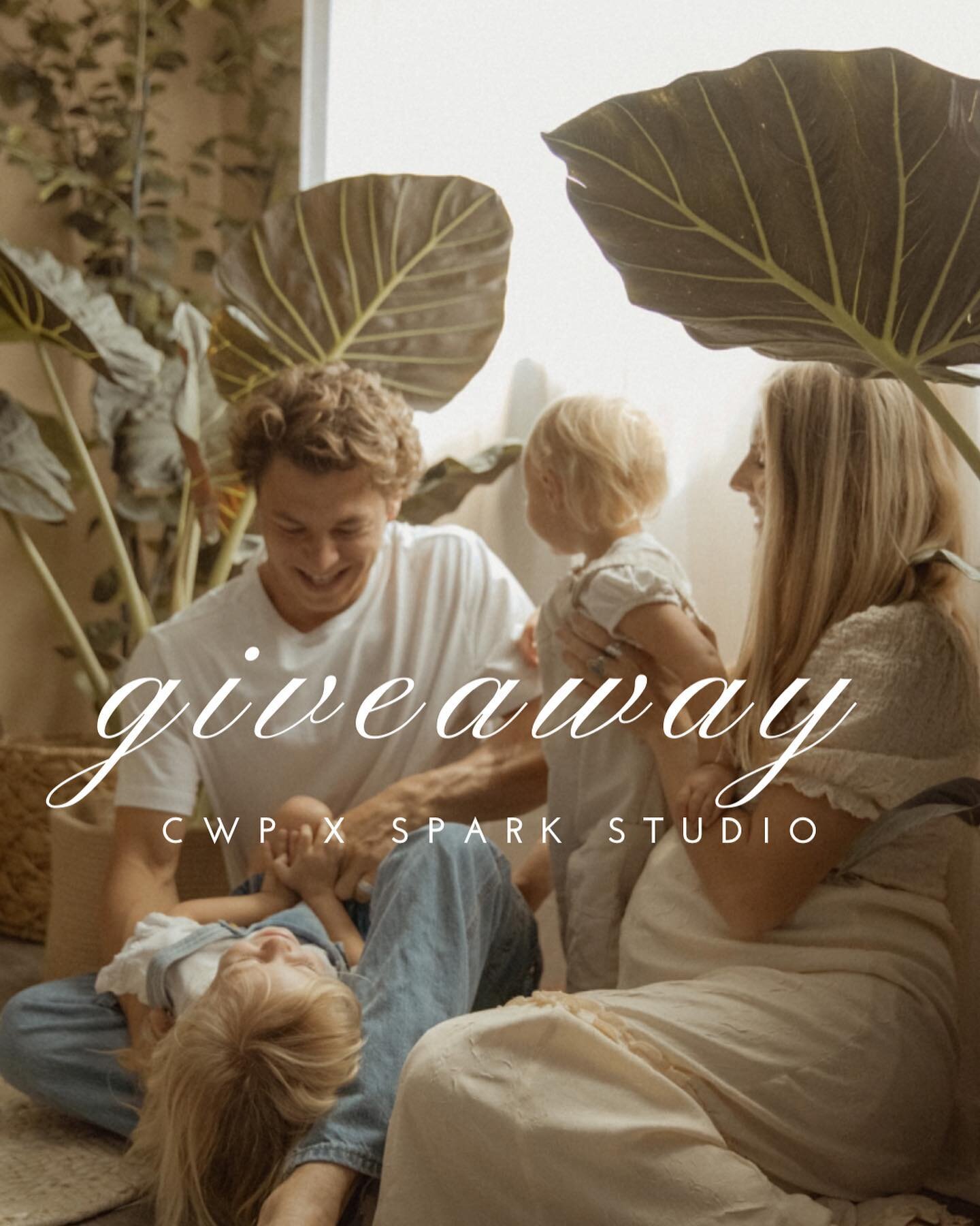 **PHOTOSHOOT GIVEAWAY** I'm so excited to partner with Spark Studios and give away a photo shoot in their brand-new studio, The Bungalow! I'm gifting a one-hour (insert the type of shoot(s) you're giving away) photo shoot in this gorgeous space and y