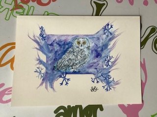 Winter's Messenger - Acrylic 2024