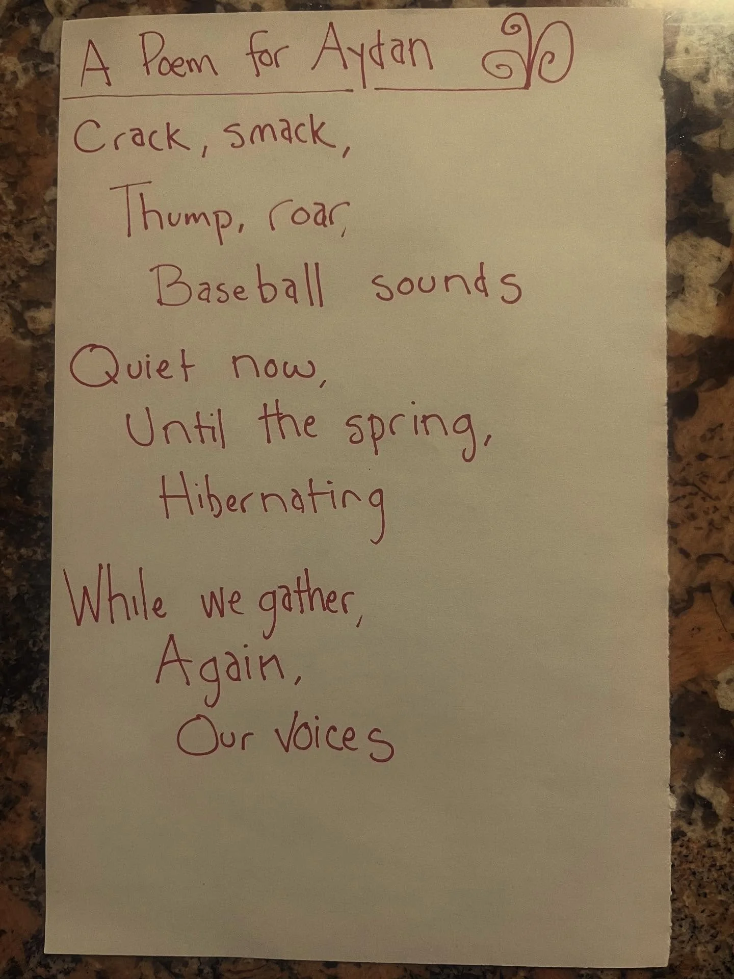 Adi&oacute;s baseball. See you in the spring.

#lunchpoems
#poetry
#baseball
#autumn