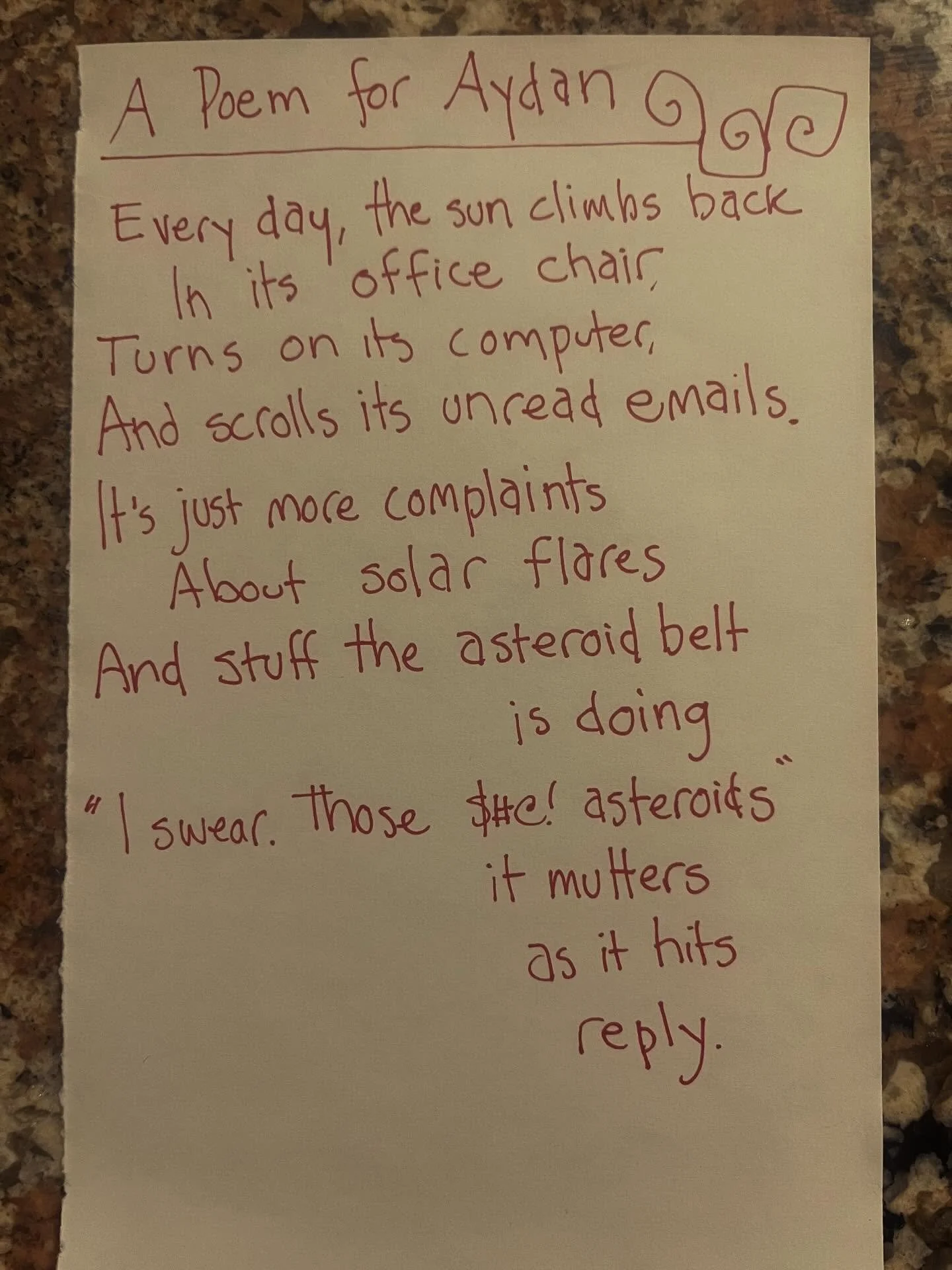 Anthropomorphism at its best.

#lunchpoems
#poetry
#kidspoems
#anthropomorphism