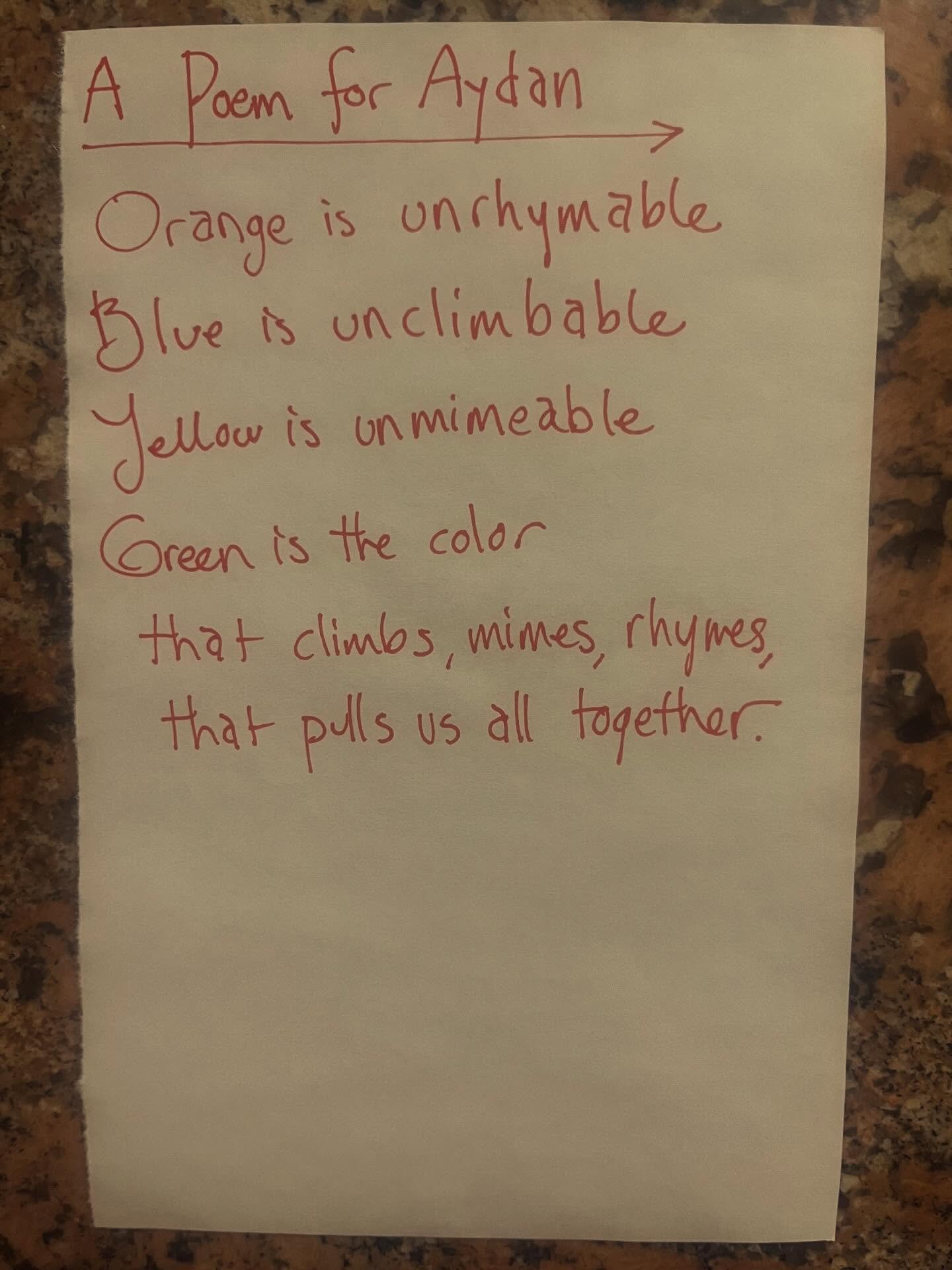 Feeling very green today.

#lunchpoems
#poetry
#unrhymable