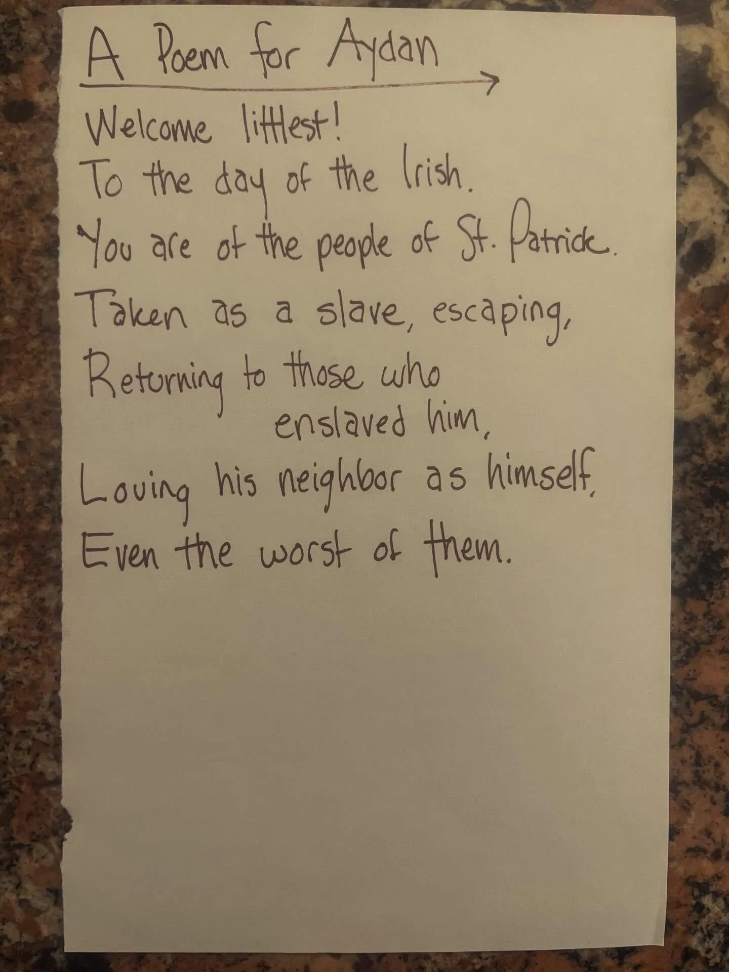 Happy St Patricks Day!

#lunchpoems
#poetry
#stpatricksday