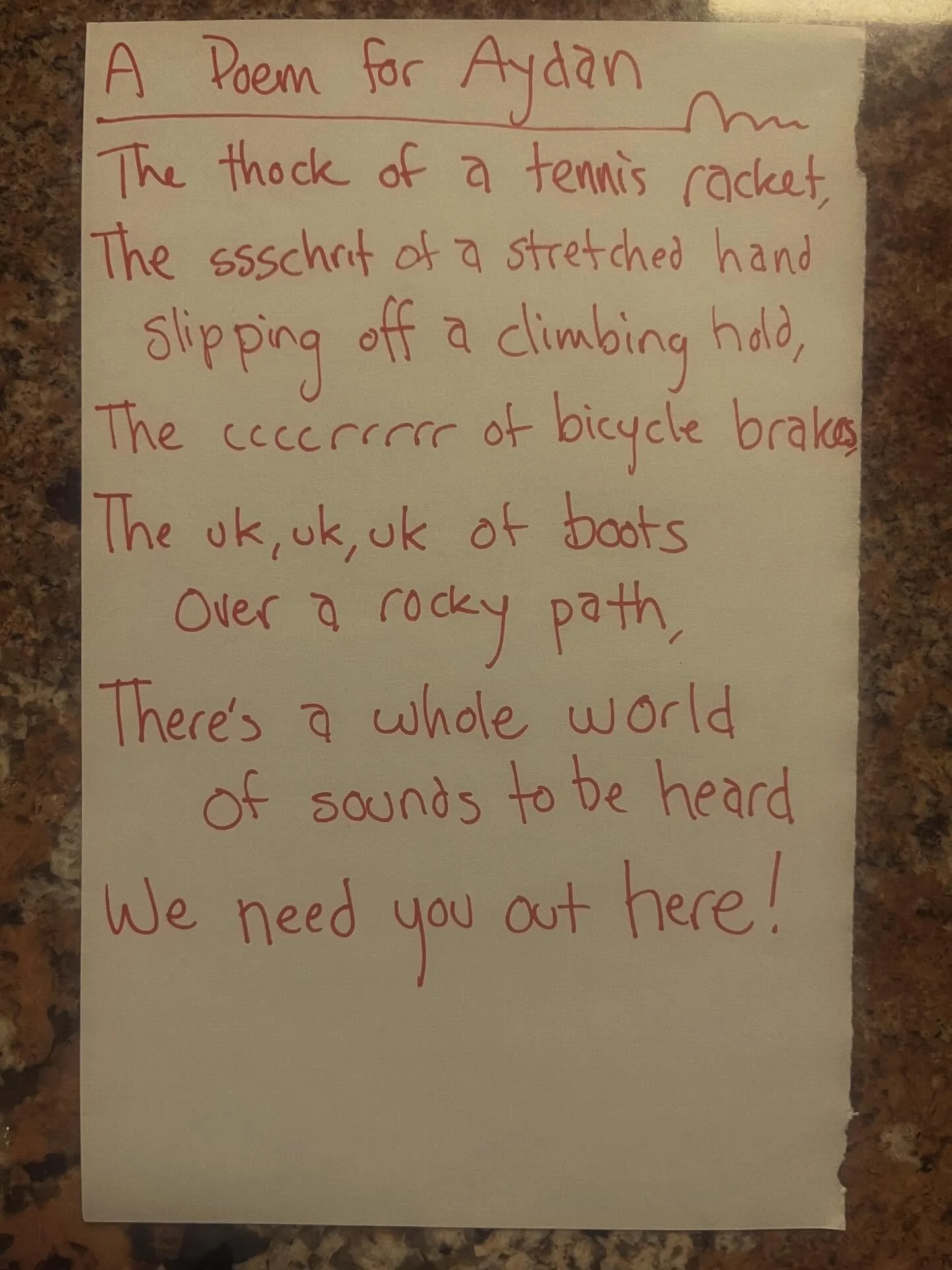 Aydan is, shall we say, indoorsey. The outside in general is not her jam. 

#lunchpoems
#poetry
#indoorsey