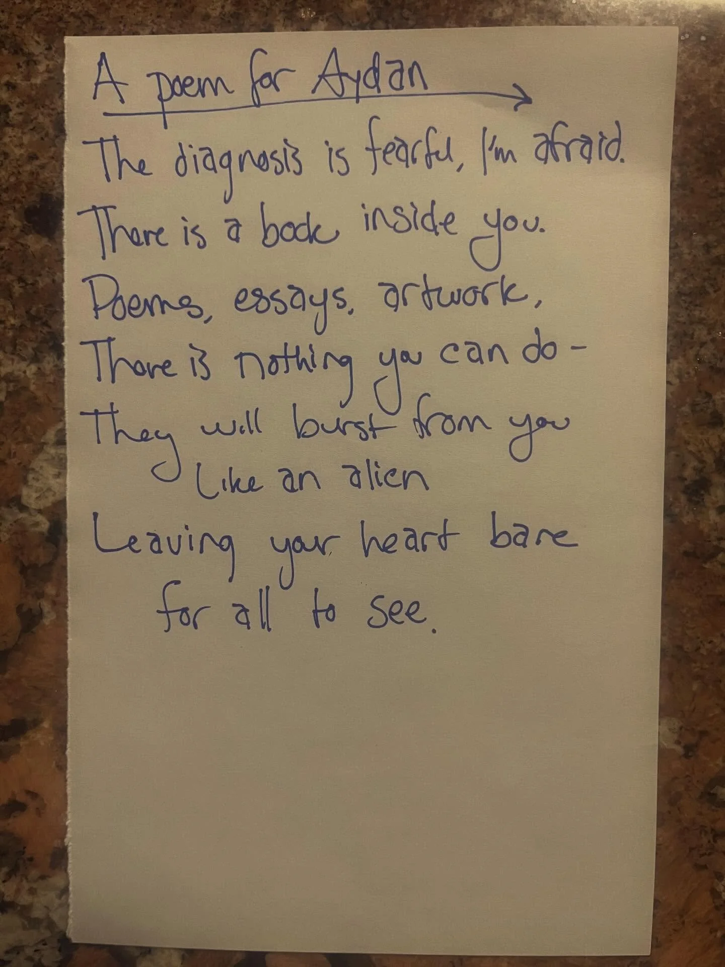 I keep telling Aydan she&rsquo;s going to write books someday but she insists I&rsquo;m wrong. 

#lunchpoems
#poetry
#author