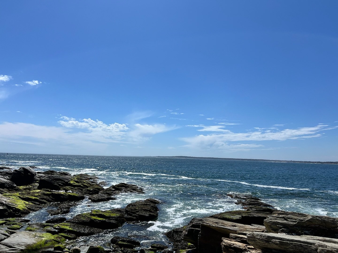 growing up we would visit my grandfather at his rental in newport, ri. i loved how the shorelines were made of giant rocks and i could climb on them in the sun and stare out at the water. it is one of the clearest joy memories of my childhood. 

the 