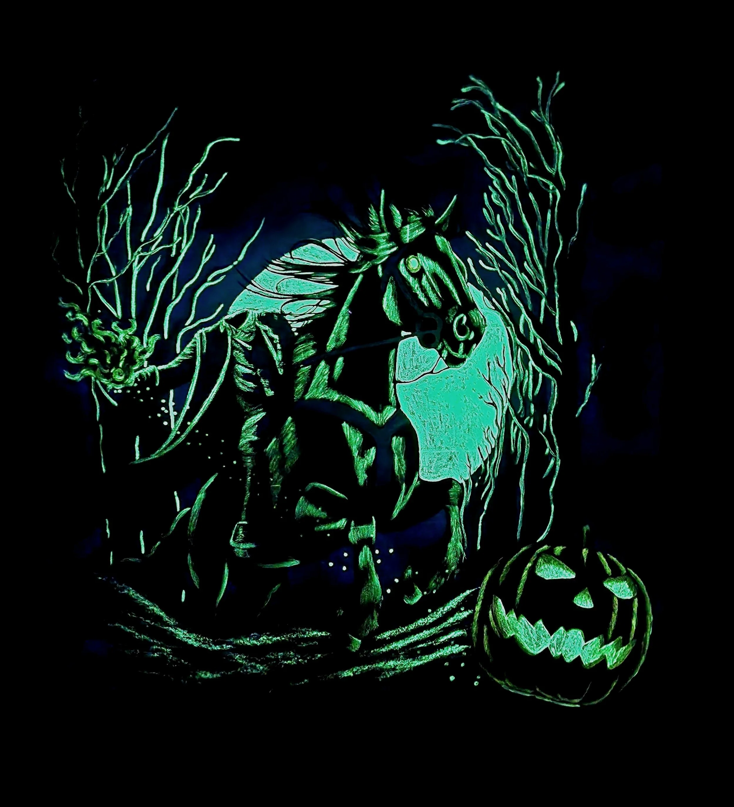 Glowing Headless Horseman