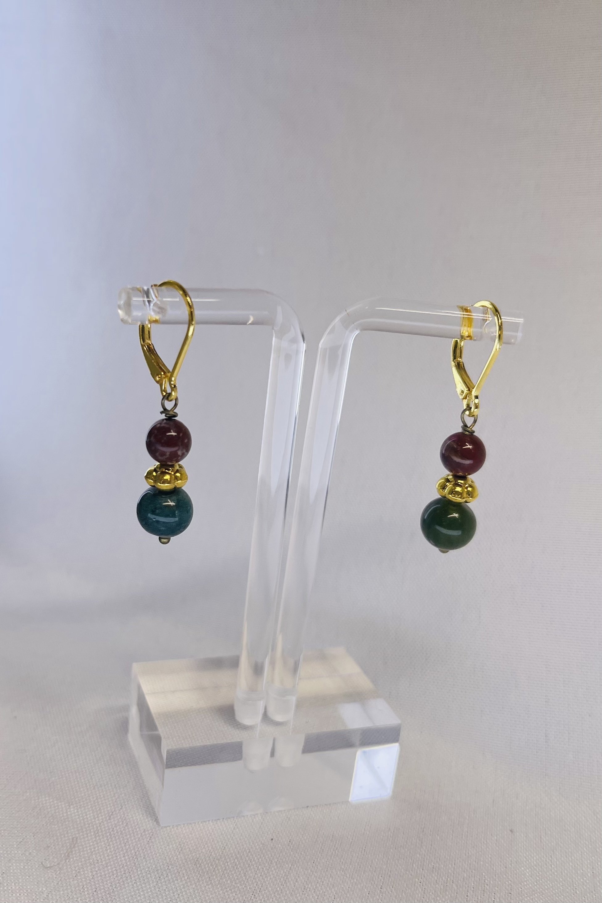 Green Burgundy Jasper