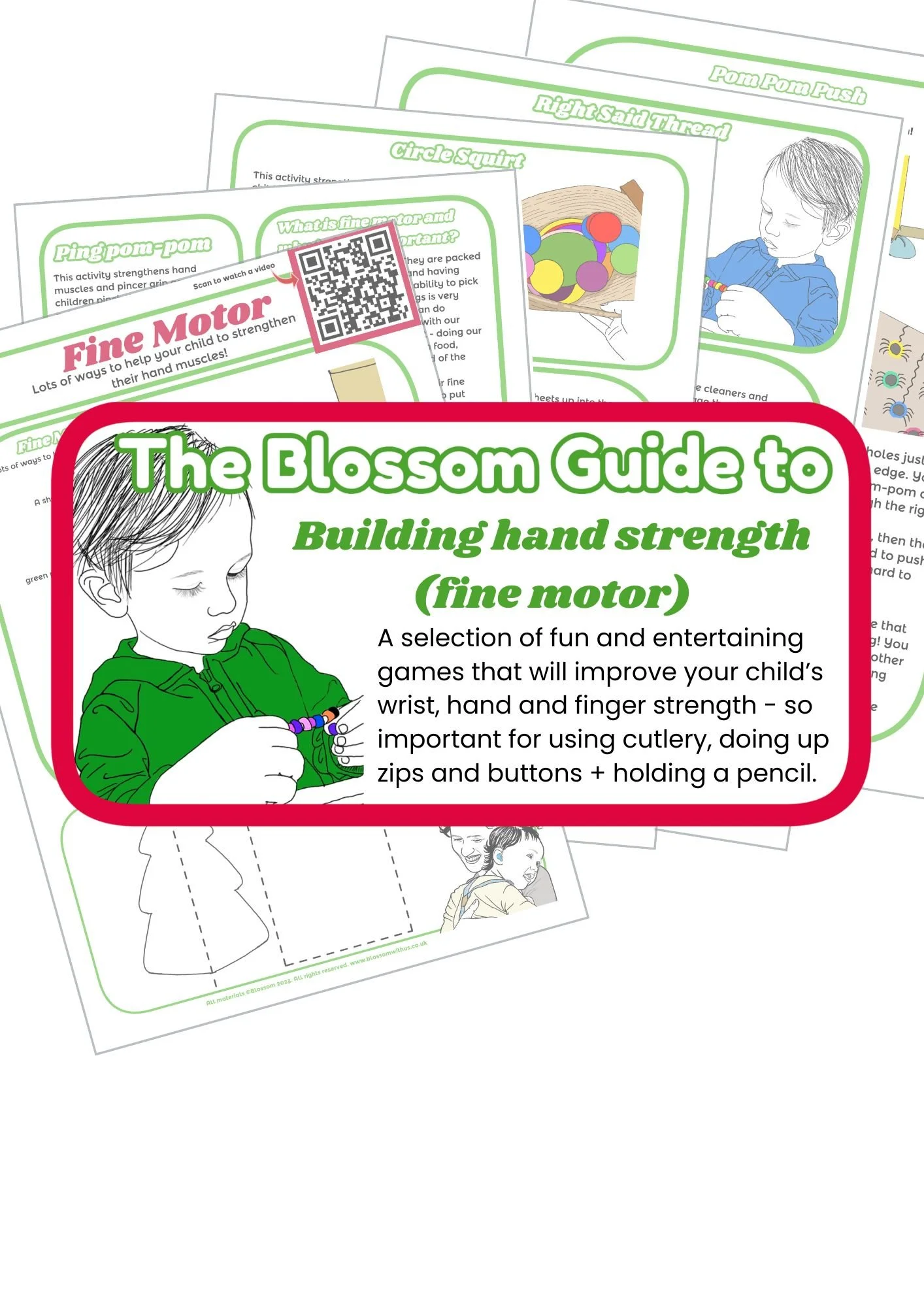 Building Hand Strength (fine motor) - A Blossom Guide
